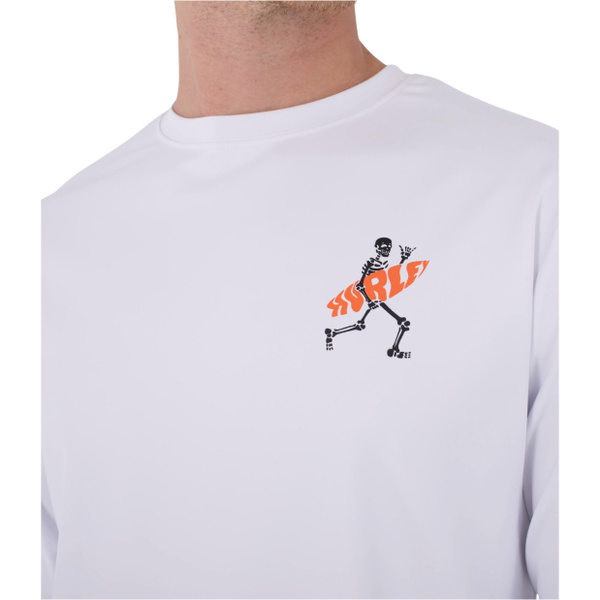2026 Hurley Herre Regular Flamengue Langærmet Lycra-vest MLEU00006 - White